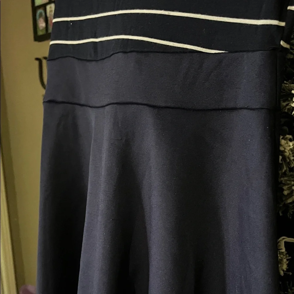 Navy Striped juniors Dress - Picture 2 of 8
